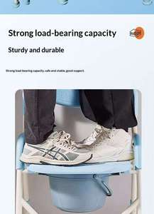 <span class=keywords><strong>Chaise</strong></span> <span class=keywords><strong>de</strong></span> bain pliable <span class=keywords><strong>de</strong></span> qualité médicale avec accoudoirs, siège <span class=keywords><strong>de</strong></span> <span class=keywords><strong>douche</strong></span> antidérapant <span class=keywords><strong>réglable</strong></span> <span class=keywords><strong>en</strong></span> <span class=keywords><strong>hauteur</strong></span> pour les personnes âgées et les personnes handicapées - Product Image 6