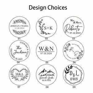 Personalized Wedding <b>Coasters</b>, Custom Engraved Rustic <b>Cork</b> <b>Coasters</b> for Reception Table Decor, Bridal Shower Party Favors - Product Image 6