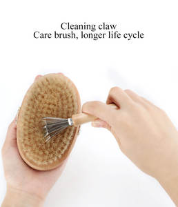 Abeis-cepillo de baño exfoliante personalizado, conjunto de cepillo de limpieza Facial, masaje de madera, conjunto de cepillo corporal seco - Product Image 5