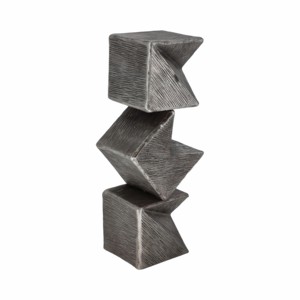Scultura in Metallo per Arredamento Casa, Statua Geometrica in Alluminio, Ornamento Moderno per Mensole e Tavolini da Caffè - Product Image 1