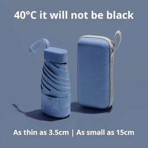 Parapluie pliant mini haut de gamme pour femme LM-H, protection UV UPF50+, commande manuelle, format capsule - Product Image 2