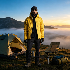 Vêtements d'extérieur professionnels OEM, veste coupe-vent pour homme, 3 en 1, rembourrage thermique en duvet d'oie, imperméable, veste 3 en 1 personnalisée - Product Image 1