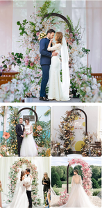 Décoration florale artificielle pour <span class=keywords><strong>arche</strong></span> de mariage, arrangement suspendu <span class=keywords><strong>vert</strong></span> pour cérémonie et réception, décoration extérieure pour fête et maison <span class=keywords><strong>en</strong></span> <span class=keywords><strong>bois</strong></span> - Product Image 6
