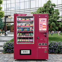 Distributeur automatique de repas surgelés de bonne qualité, acceptant les pièces de monnaie, construction métallique, capacité de 200 à 300, compresseur, centres commerciaux