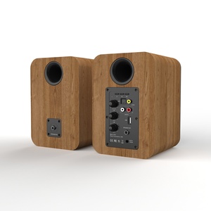 Haut-parleurs de système audio d'étagère portables meilleurs haut-parleurs en bois actifs OEM avec système de cinéma maison télécommandé - Product Image 4