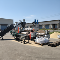 Nouvelle usine de granulation et d'extrusion de plastique PET PE PP HDPE LDPE PA PC Quanshun avec moteur PLC, roulement et double vis haute performance