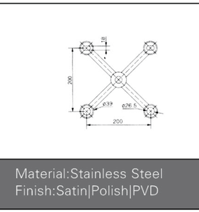 TAKA SPIDER PER IL CENTRO A CENTRO DISPONIBILE 160 MM/200 MM/220 MM/250 MM/300 MM - Product Image 3