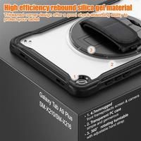 Étui de protection plat en TPU pour PC avec support invisible pour Samsung A11, coque de protection intégrale avec cordon de transport