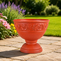 Vente en gros de pots de fleurs en PP durables, légers, de forme irrégulière, de style japonais et chinois, pour l'extérieur, avec trou de drainage