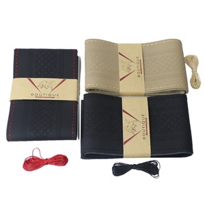 <span class=keywords><strong>Funda</strong></span> Universal <span class=keywords><strong>para</strong></span> <span class=keywords><strong>volante</strong></span> de coche, cosido a mano, de cuero PVC, <span class=keywords><strong>para</strong></span> BMW - Product Image 1