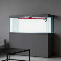 Aquarium de luxe en verre ultra-blanc de 400L pour poissons dragons avec filtre intégré et contrôleur intelligent