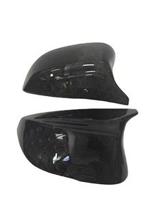 Adatto per Infiniti Q50 Q60 V2 MRD, Copri Specchietti Retrovisori in Fibra di Carbonio Stile M, <span class=keywords><strong>Accessori</strong></span> Modello a Nido d'Ape Nero C01INF052YY - Product Image 1