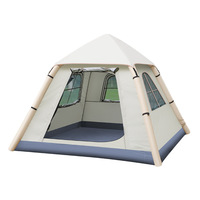 Tente gonflable automatique multi-personnes pour camping en plein air, pique-nique, conduite autonome, imperméable, anti-UV, en tissu Oxford épaissi, pour camping-car