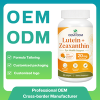 Complément OEM pour les soins de santé, la protection des yeux, l'antioxydation - Capsules molles de lutéine, capsules molles de zéaxanthine, lutéine