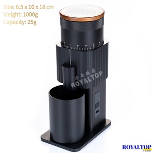 Molinillo de Café Eléctrico Portátil de Dosis Única <span class=keywords><strong>Recargable</strong></span> por USB en Aleación de Aluminio con Fresa Cónica de Acero Inoxidable 420 - Product Image 3