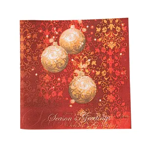 Hot Product Customized Size Pattern Style 3Ply 330mm*330mm Paper Napkins & Serviettes