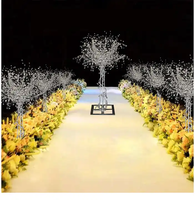 Zhuoyun Zhongshan usine lampadaire décoration de Table argent acrylique pièce maîtresse de mariage