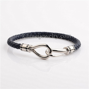 Joyería de moda mejor venta de artículos de cuero Real brazalete de gancho de China - Product Image 5