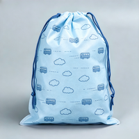 Sac à cordon pliable en non-tissé recyclable avec logo personnalisé à prix avantageux pour l'emballage de marchandises de détail