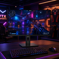 Monitor Gaming 27 Inci QHD 300Hz Fast IPS 2560x1440 Layar Esports OEM/ODM Panel Branding Logo Kustom Pasokan Langsung Pabrik
