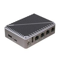 Carte de développement informatique Radxa E54c Ai Edge Network Computer, Rockchip RK3582 Dual A76 et Quad A55, NPU 5 TOPS, 4x GBE, NVMe