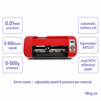 Plotter de corte de vinilo de sobremesa con prensa térmica YS-380 A3, corte de contorno automático con servomotor para pegatinas, calcomanías y letreros de transferencia térmica