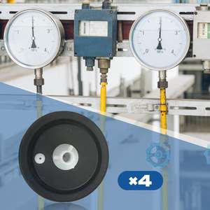 4 pezzi di plastica valvola solenoide della rondella del diaframma per la guarnizione di ingresso dell'acqua elettrica frequenza 60Hz per la riparazione della lavatrice dell'hotel - Product Image 1