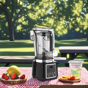 Blender professionnel multifonctionnel de haute qualité Happy Partner 2L, robuste, pour usage commercial, avec couvercle insonorisant - Product Image 1
