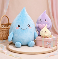 Peluche personnalisée en forme de goutte d'eau, adorable poupée en peluche douce en forme de goutte d'eau pour cadeau