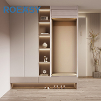 Roeasy stores persienne PVC meubles de cuisine obturateur porte aluminium armoire armoire volet roulant pour salle de bain chambre balcon