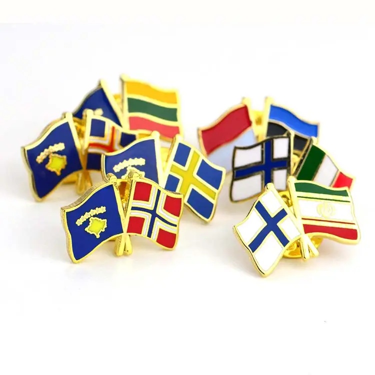 Anstecknadel Hersteller China Supply Country Flags Anstecknadeln