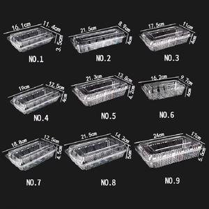 Emballage alimentaire jetable Sandwich boîte à lunch en plastique pour sushi BOPS conteneur d'emballage alimentaire salade à emporter/pain couvercle à coque calme - Product Image 1