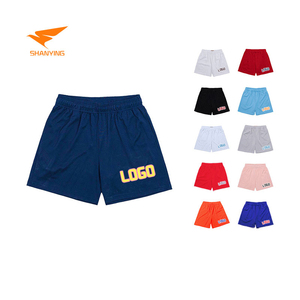 Pantaloncini in maglia da basket sublimazione in poliestere bianco <span class=keywords><strong>con</strong></span> Logo personalizzato da palestra stampati estivi all'ingrosso di alta qualità - Product Image 1