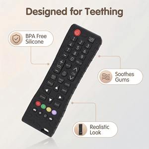 Mordedor para Bebé con Forma de Control Remoto de TV, de Silicona con Diseño de Animales, Libre de BPA, Reutilizable, para Aliviar la Dentición de 0 a 24 Meses - Product Image 2