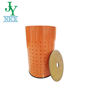 Thùng Giặt Bằng Thép Chải & Hamper 46L Giỏ Quần Áo Thông Gió Với Nắp MDF Được Đánh Bóng Thời Gian Bảo Hành Cuộc Sống - Product Image 6