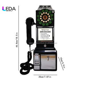 Téléphone Livre d'Or Audio Suspendu LEDA, Prix Usine, Plusieurs Couleurs, pour Mariage, Fête, Noël, Décoration de Photobooth - Product Image 3