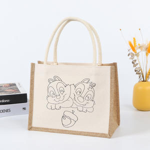 Sacs <span class=keywords><strong>de</strong></span> courses réutilisables utilitaires en <span class=keywords><strong>toile</strong></span> <span class=keywords><strong>de</strong></span> <span class=keywords><strong>jute</strong></span> et <span class=keywords><strong>de</strong></span> <span class=keywords><strong>toile</strong></span>, mini sacs fourre-tout, bricolage, artisanat <span class=keywords><strong>pour</strong></span> filles, décoration <span class=keywords><strong>de</strong></span> mariage, emballage cadeau - Product Image 6