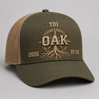 Casquette Trucker Vintage à 5 Panneaux avec Broderie Haute Qualité, Visière en Mousse et Dos en Maille, Style West Coast Chicano Streetwear Urbain, Vente en Gros