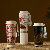 Grosir Pabrik Tumbler Mobil Stainless Steel 17oz dengan Sedotan, Tahan Panas & Dingin, Mug Kopi Travel Estetis Tinggi