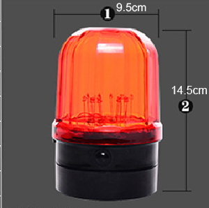 PS Chất liệu phong cách mới pin-hoạt động LED Đèn hiệu ánh sáng nam châm giao thông nhấp nháy ánh sáng cho an toàn - Product Image 2