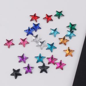 Piedras de Cristal Acrílicas Planas de 8mm sin Agujero, Pentagrama, para Manualidades, Accesorios de Ropa, Decoraciones de Uñas 3D - Product Image 1