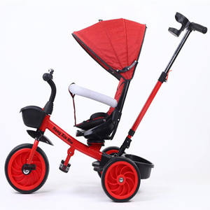 Bébé soins 4 en 1 enfants tricycle trotteur tricycle 1-6 ans bébé poussette garçons et filles enfants tricycle avec Parasols - Product Image 4