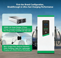 Chargeur rapide DC à refroidissement liquide 80/160 kW CCS2 GB/T 380V pour usage commercial, double pistolet, véhicule électrique
