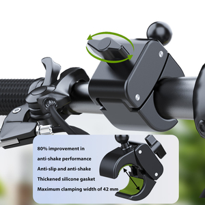 Support de téléphone à pince manuelle réglable pour moto Support de téléphone intelligent pour vélo Rotation <span class=keywords><strong>Golf</strong></span> Cart Support de téléphone - Product Image 4