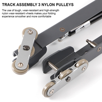 Kit de pièces de table pliante murale multifonctionnelle avec mécanisme, gain de place, pour salle à manger et mobilier de couloir