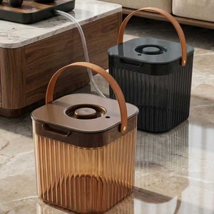 Seau à thé transparent pour la cérémonie du thé quotidienne, récipient carré réutilisable pour les résidus de thé, pour la cérémonie du thé - Product Image 1