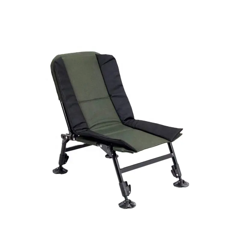 Chaise de Camping pliante avec repose-pieds chaise inclinable compacte en métal d'extérieur avec porte-gobelet et sac de transport pour pique-nique de pêche à la plage
