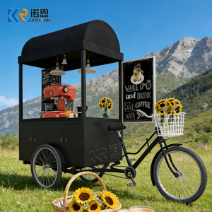 Tricycle mobile à café pour la vente de boissons, camionnette à glace avec congélateur - Product Image 6