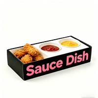 Boîtes personnalisées en carton recyclable pour sauces, style sauce à tremper, pour hamburgers et poulet frit – Personnalisation usine