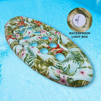 Nouvelle Arrivée Transfrontalière : Chaise Longue Flottante Gonflable en PVC pour Adulte avec 21 Trous et Dossier – Lit de Loisirs Aquatique